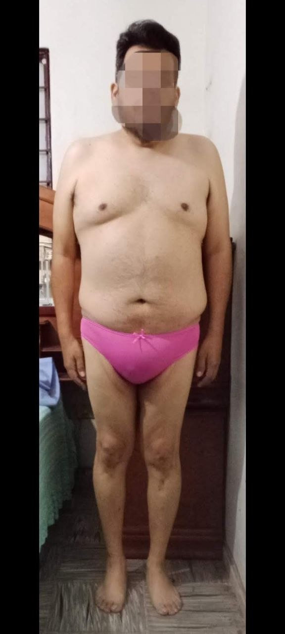 Pink undies...