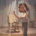Warm behind the scenes look at an abdl phonesex mommy in a cozy setting with caring maternal energy and soft nursery touches