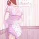 A girl in punishment with a big diaper and removing her panties