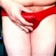 Bitch with big Tits juicy sucks big cock through panties