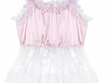 Pink and White Sissy Baby Cute Dress