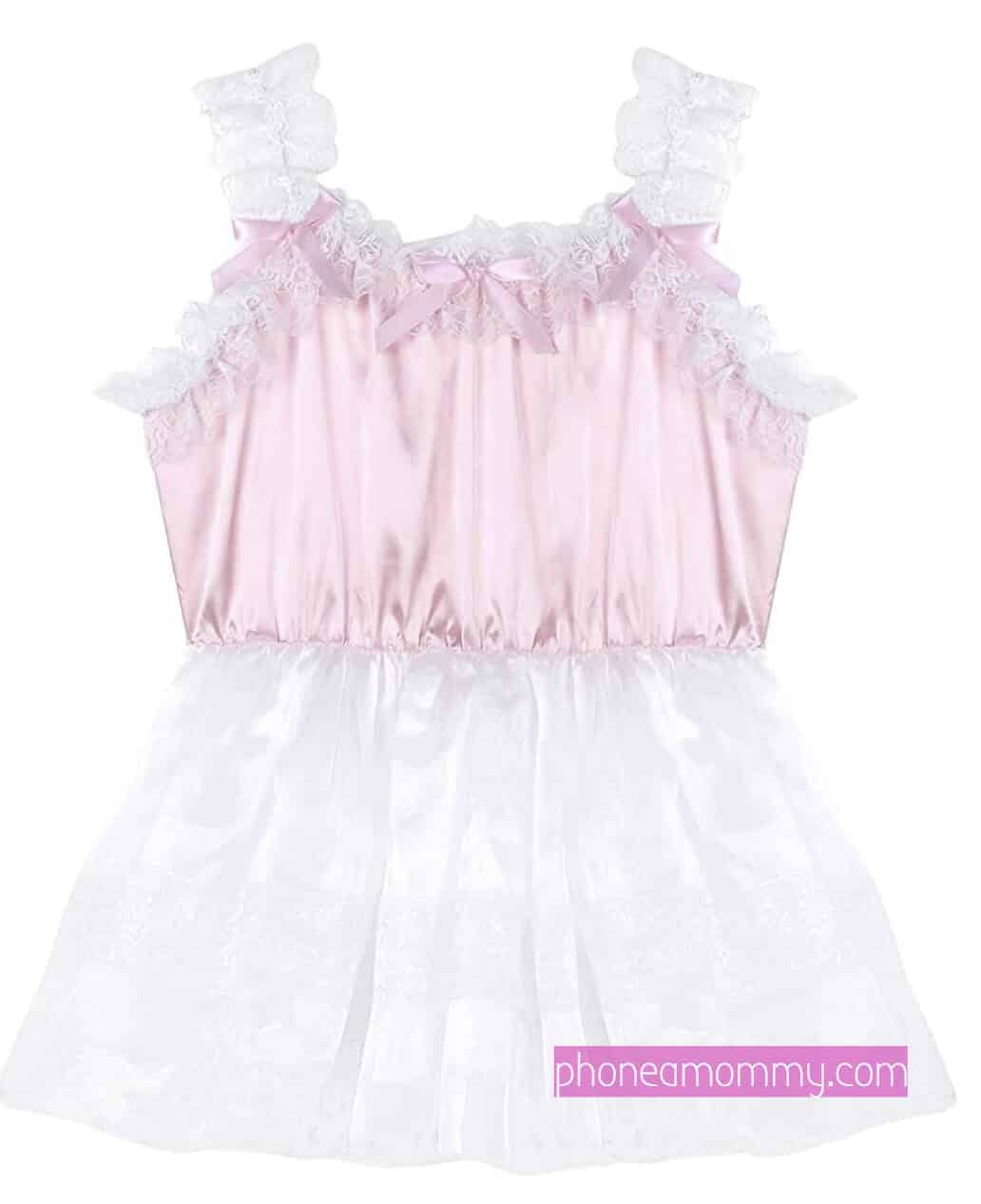 Pink and White Sissy Baby Cute Dress