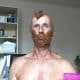 A men Something applied on his face