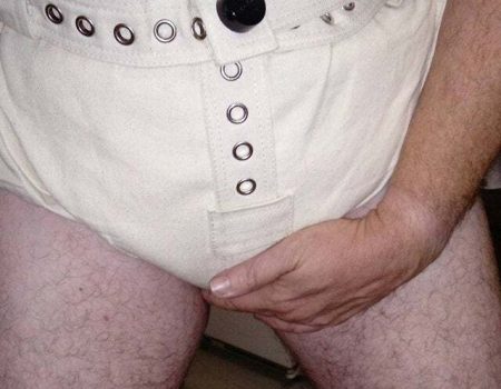 A men wearing the Bondage Diaper Pants