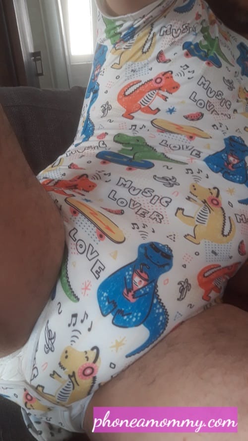 ABDL wearing Baby Dress with diaper