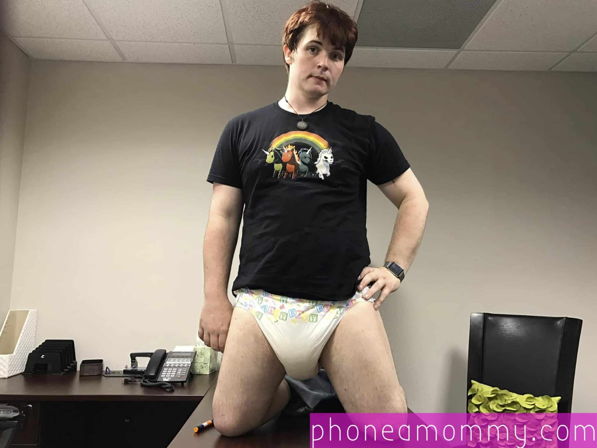 White Adult Baby Diaper For Horny Man