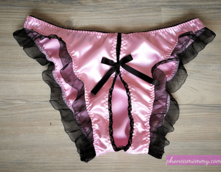 naughty sissy peekaboo panties