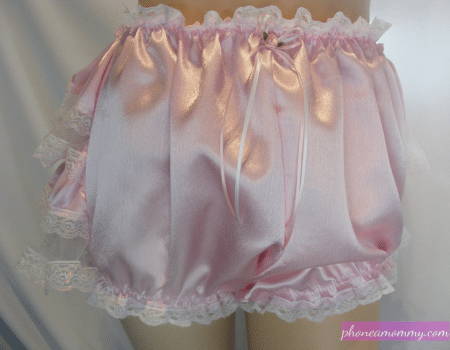 silly sissy satin bloomers