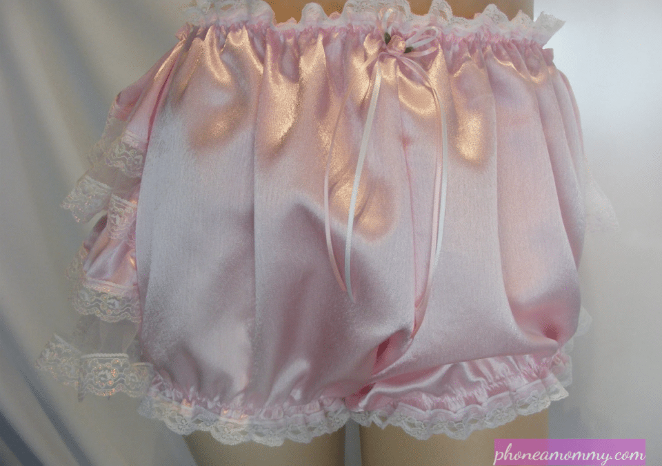 silly sissy satin bloomers