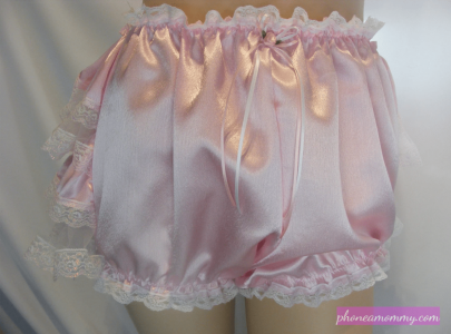 silly sissy satin bloomers