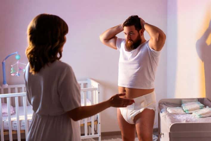 mommy disciplines her abdl