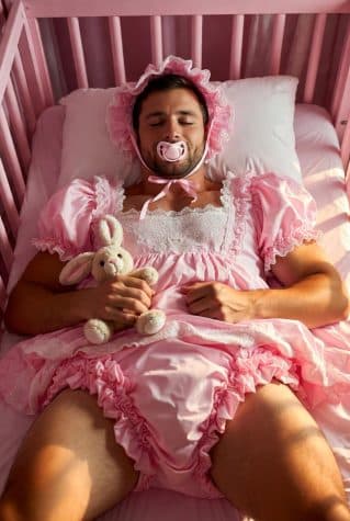 feminized sissy baby feels relaxed